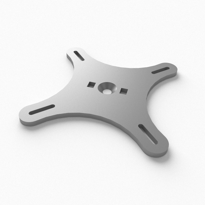 Monitor Mount Steel lasered VESA Size monitor mount M4