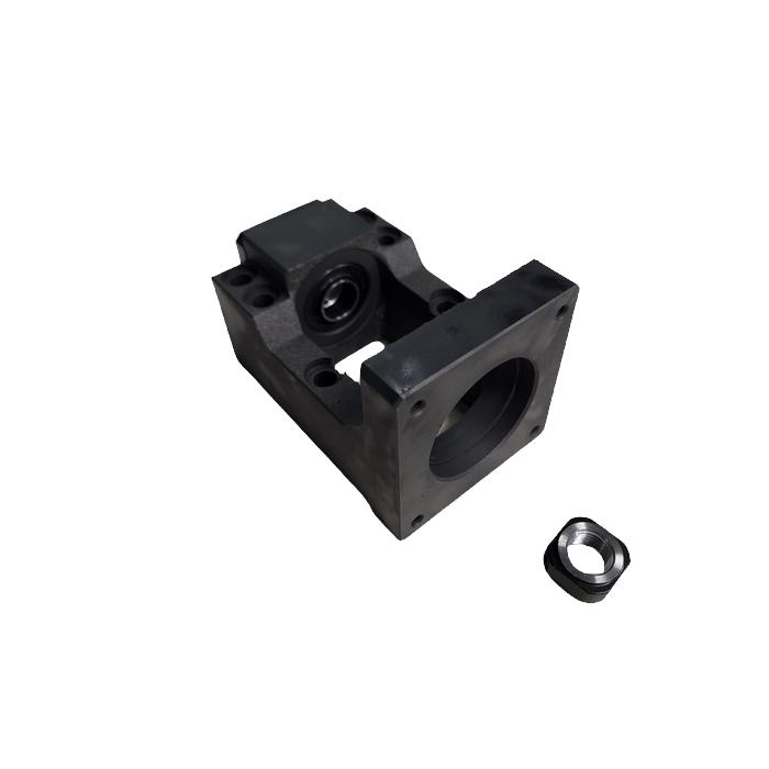 Fixed bearing BF12-57 incl. engine Mount NEMA23 in Black Aluminum