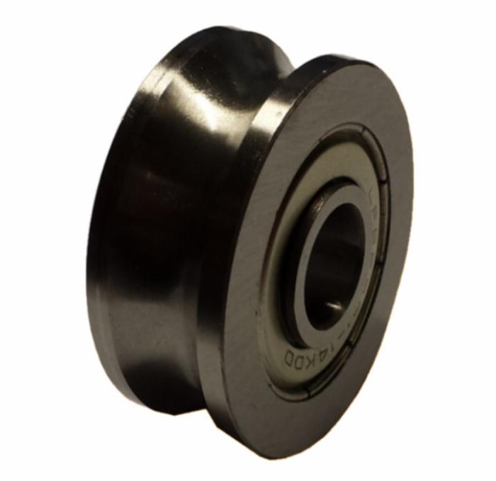 Laufrolle mit Rundschliff für Welle 14mm.