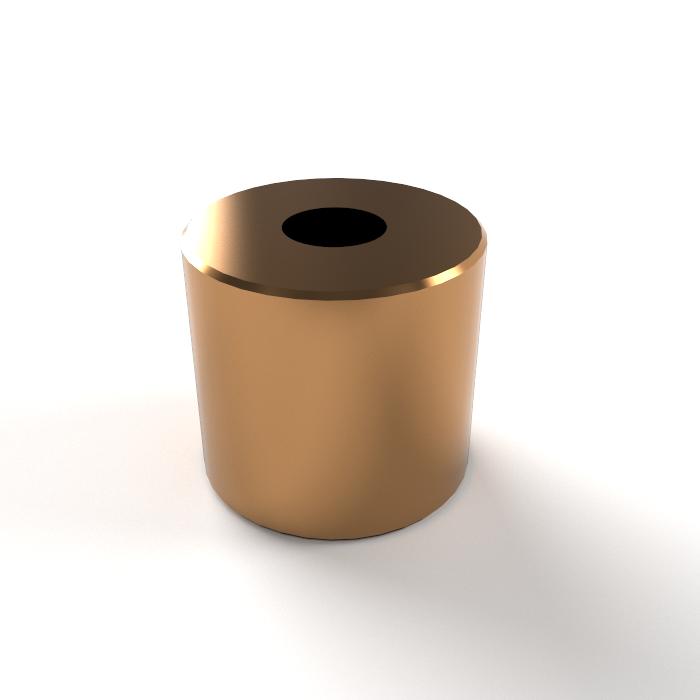 Trapezoidal screw nut 12x6P3 R in Red Bronze is suitable for lifting tasks under load