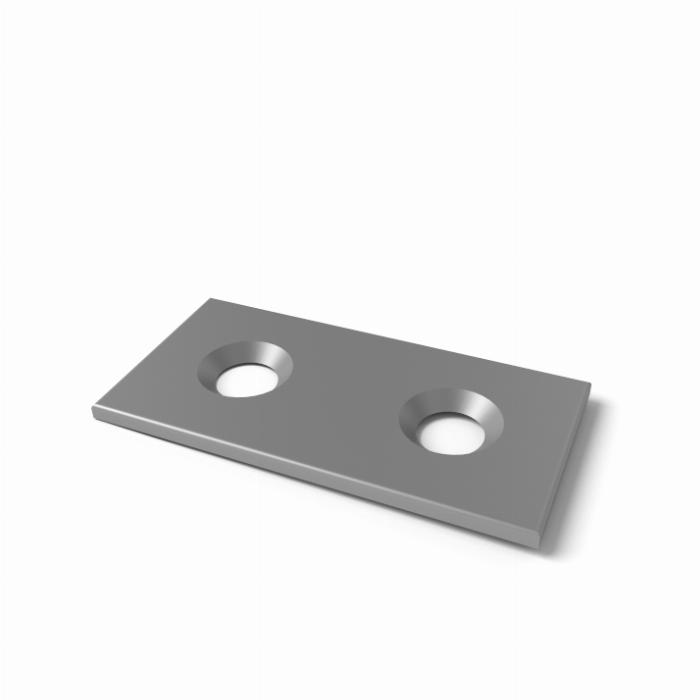 Connection Plate 40x80 steel galvanized