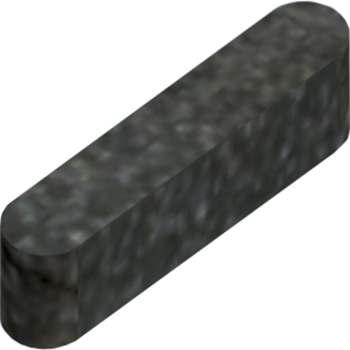 Feather key DIN 6885 form A 5x5x25 steel bright
