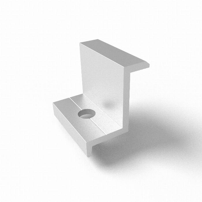 Aluminum end clamp with 9m drilling