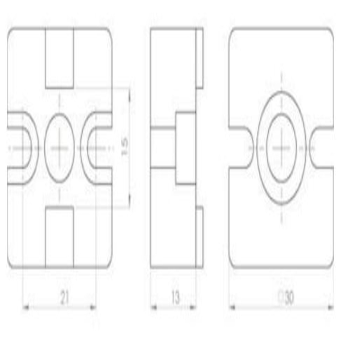 T-Connection plates SAPLA 30 slot 8